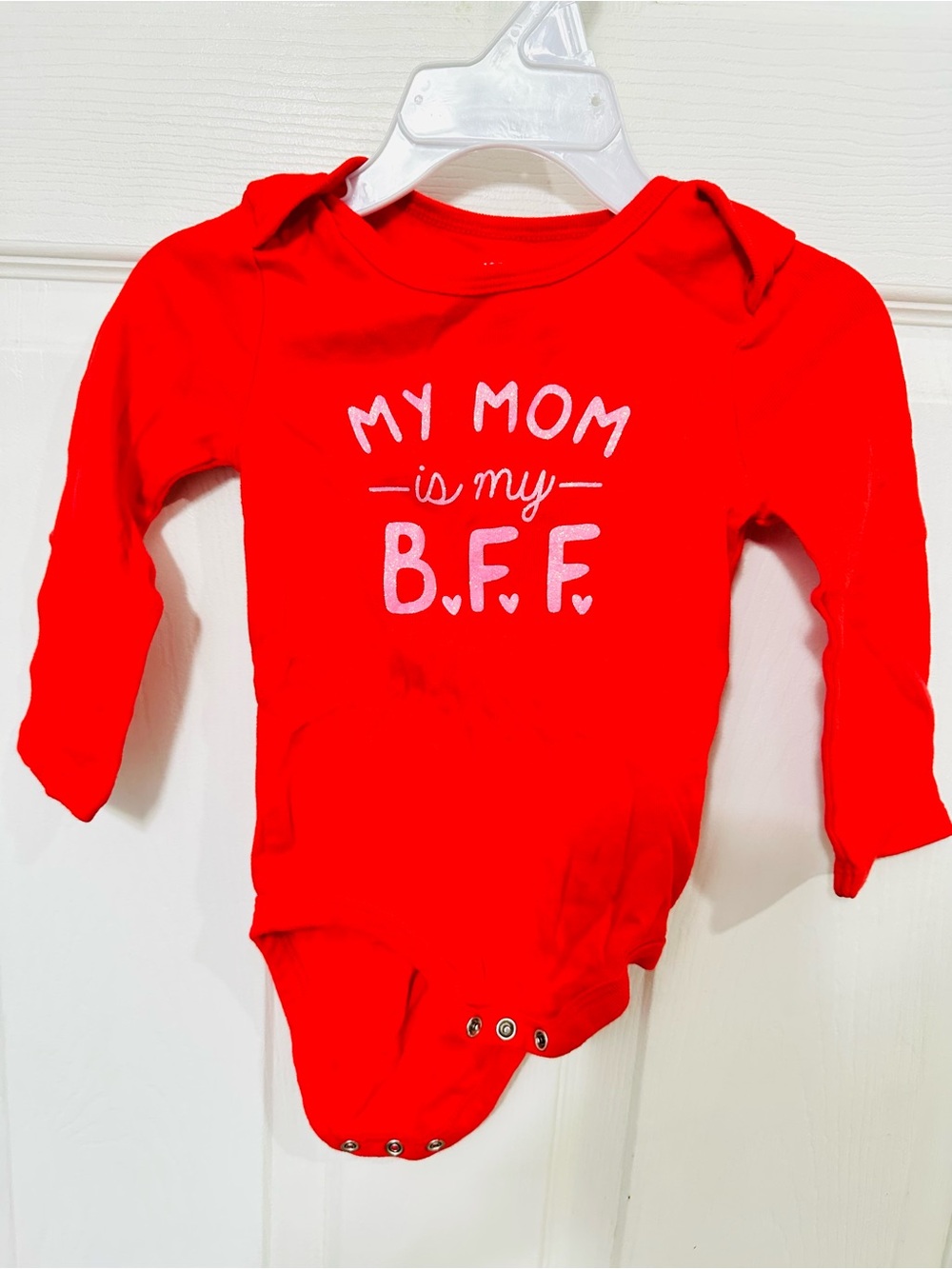 Joe Fresh Red Baby Graphic Long-Sleeve Onesie